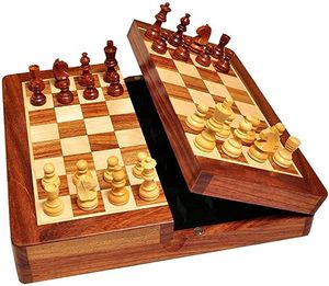 Estilo de proporción de arena de alta calidad 54X54 cm tablero de ajedrez caja de almacenamiento de piezas de ajedrez de madera maciza reloj de Ajedrez de alta calidad - Product Image 4