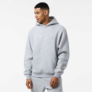 เสื้อฮู้ดผ้าฝ้ายฟลีซแบบยูนิเซ็กซ์สำหรับฤดูหนาว แขนสั้น พิมพ์โลโก้ได้ตามต้องการ ระบายอากาศได้ดี สไตล์ฮิปฮอป ชุดวอร์ม - Product Image 3