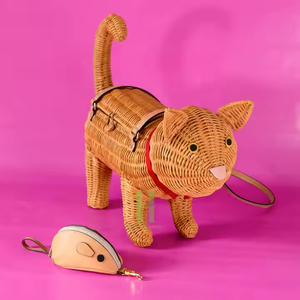 Nouveaux choix de jouets ronds en rotin tissés à la main écologiques organisateur Style bohème du fabricant vietnamien - Product Image 4
