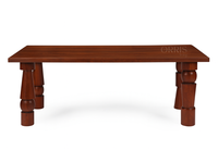 Table à manger rectangulaire élégante en bois massif, fabrication artisanale, design durable et moderne, choix de bois naturel (mangue/Sheesham/chêne) pour hôtel