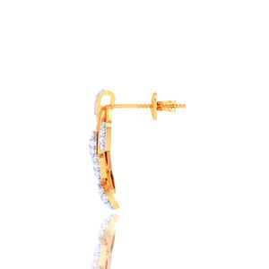 Ishi Diamonds Seamless 18K Gold Pendientes de diamantes cultivados en laboratorio de 0,41 quilates - Product Image 1