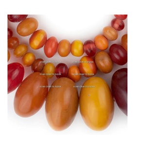 Cuentas de resina multicapa blanca y granate, precio al por mayor, al mejor precio de fábrica, compre en STAR CRAFTS INDIA - Product Image 1