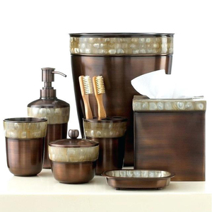 Metal Rice Hammered shiny Polish <b>Bath</b> Accessories - Product Image 4