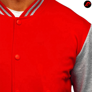 Nhà Sản Xuất OEM Chất Lượng Cao Tùy Chỉnh Bóng Chày Varsity Áo Khoác Người Đàn Ông Của Cao Đẳng Len Tay Áo Thêu Letterman Phong Cách Lông Cừu Da - Product Image 5