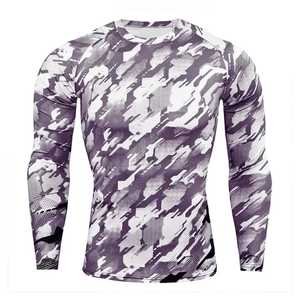 Conjunto de Compresión Deportiva para Hombre, Spandex y Poliéster, Impresión Digital, Secado Rápido, Transpirable, Ropa de Entrenamiento - Product Image 5