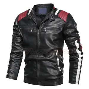 Usine hommes moto veste fabricant moto course vestes en cuir nouvelle haute qualité 2024 Logo personnalisé