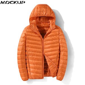 เสื้อแจ็คเก็ตปักเป้ามีฮู้ดสำหรับผู้ชาย,เสื้อโค้ทผู้ชายน้ำหนักเบากันน้ำบรรจุหีบห่อได้เสื้อโค้ทสำหรับฤดูหนาวสินค้าใหม่ปี2022 - Product Image 3