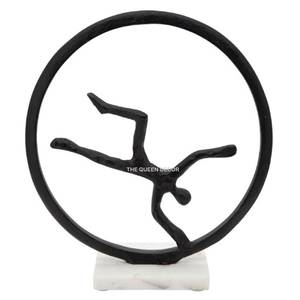 Centre de table moderne en argent, sculpture artistique, décoration pour la maison, la cuisine, le bureau, les fêtes, cadeau - Product Image 4