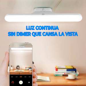 Minimalist Rechargeable LED Lamp with White <b>Shade</b> and Magnetic Base Touch Control Plastic Body - Product Image 3