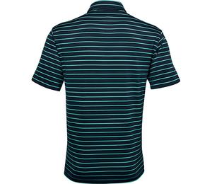 Camiseta de Polo de Golf para Hombre con Logotipo Personalizado OEM, 100% Poliéster Spandex, Transpirable, de Secado Rápido, con Rayas Estampadas - Product Image 3