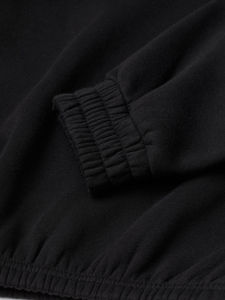 Sudadera con capucha recortada de gran tamaño para mujer, OEM personalizable, sudadera de invierno, cuello con cremallera, parte delantera, informal, letra XS, corto largo - Product Image 5