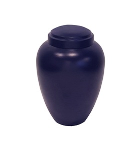 Urne funéraire en métal moderne élégante souvenir en fer enduit de poudre noire pour adultes cendres commémoratives fournitures funéraires - Product Image 4