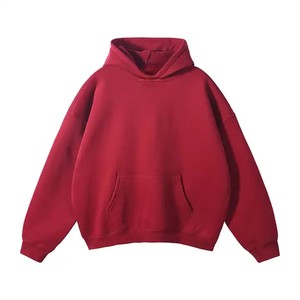 <b>Mens</b> Blank Oversized <b>Hoodie</b> Casual Streetwear <b>Sweatshirt</b> Long Sleeve Pullover Fashionable Comfort Loose Fit - Product Image 1