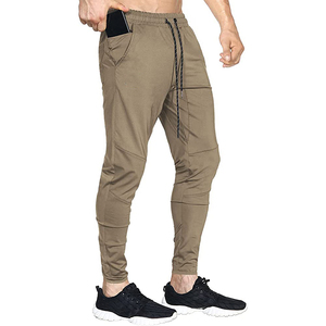 Men's Casual Lightweight <b>Canvas</b> Mid Waist Eco-Friendly Breathable Quick Dry Sweatpants High Impact Jogger Pants OEM Services - Product Image 1