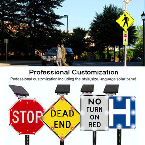 Thích hợp cho giao lộ đường giao thông dấu hiệu 18x18 inch nhôm bền kim cương hình phản chiếu crosswalk dấu hiệu - Product Image 5