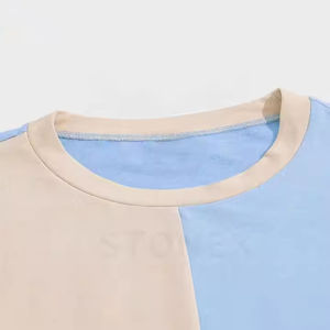 Nouveautés DAKHA SPORTS Ensemble T-shirt et short en coton 100% personnalisé à deux tons pour homme, tricoté pour l'été - Product Image 6