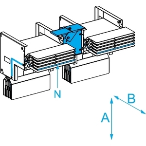 Per SCHNEIDER ELECTRIC KTC6300LP4C1 CANALIS KT 4X6300CO FLAT ELBOW N1 Apparecchiature per Distribuzione Elettrica - Product Image 1