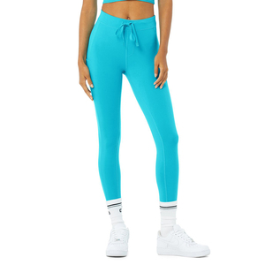 <b>Legging</b> with Customize Design Logos Light Blue Color Gym Fitness Yoga Pants Leggy For Women Workout Leggy - Product Image 1
