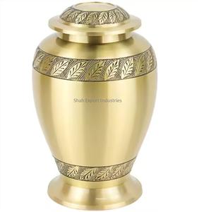 Urnas de cremación para adultos de aluminio con girasol morado y blanco atractivas, los mejores precios, suministros funerarios con diseño llamativo - Product Image 3