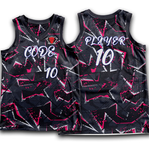 Conjunto de uniforme de baloncesto de malla de poliéster de secado rápido, pantalones cortos de Jersey reversible con cuello en V para hombre, personalizables, transpirables, de OEM - Product Image 4