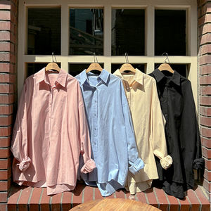 Bien fait vente chaude décontracté quotidien porter bonne qualité coupe ample chemise vêtements Earls coupe ample couleur chemise - Product Image 6