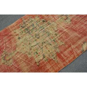 Tapis Vintage en Laine Turque Rouge Vert Traditionnel 38X71 pieds Patchwork Couloir Rectangle Design 10mm Tapis de Chambre en Latex - Product Image 5