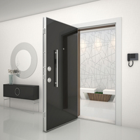 Portes de sécurité en acier inoxydable pour villa, porte d'entrée principale, découpe au laser moderne, stratifié, taille personnalisée