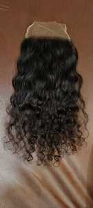 6X6ปิดลูกไม้โปร่งแสง HD ผมหยิกเป็นลอนธรรมชาติสีธรรมชาติอินเดียปิดลูกไม้ที่ดีที่สุดพร้อมส่ง - Product Image 5