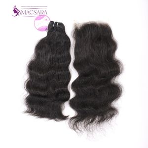 Vente en gros de paquets de cheveux vietnamiens bruts de haute qualité extensions de cheveux à fermeture à lacet pour la fabrication de perruque vague naturelle couleur noire - Product Image 3