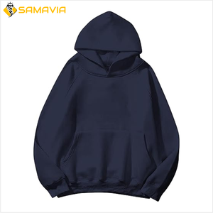 Sudadera con capucha holgada personalizada para parejas, Sudadera con capucha de lana, sudaderas con capucha de gran tamaño informales unisex básicas/mezcla de algodón - Product Image 1