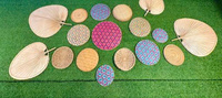 Sets de table ronds en rotin tressé, écologiques et minimalistes, avec couleur et taille personnalisables pour la maison, l'hôtel et la restauration