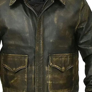Veste d'hiver de qualité supérieure pour homme Meilleur prix Cuir véritable Coupe-vent Imperméable Teint uni Devant Toutes tailles Vente en ligne disponible - Product Image 5