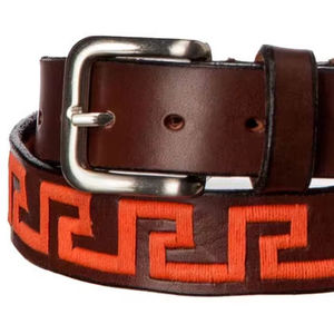 เข็มขัดหนังโปโลสำหรับขี่ม้าปรับแต่งได้เข็มขัดหนังปักลายหนังแบบหัวเข็มขัดด้านบนอุปกรณ์สำหรับการขี่ม้า - Product Image 3