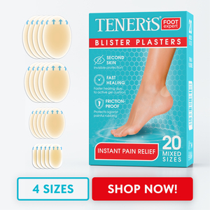 Pansements adhésifs transparents de qualité médicale TENERIS, 20 tailles mixtes, soulagement instantané de la douleur, bandages adhésifs médicaux pour les soins des pieds, durée de conservation de 3 ans - Product Image 2