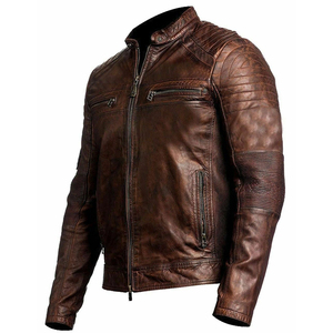 Veste en cuir sur mesure à la mode nouveau design veste fantaisie à vendre équitation d'aventure - Product Image 1