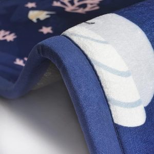 Nueva alfombra azul marino con estampado de dibujos animados de animales, alfombra suave de terciopelo Coral <span class=keywords><strong>para</strong></span> niños, alfombra antideslizante <span class=keywords><strong>para</strong></span> habitación de bebé, Alfombra de juego de espuma viscoelástica - Product Image 4