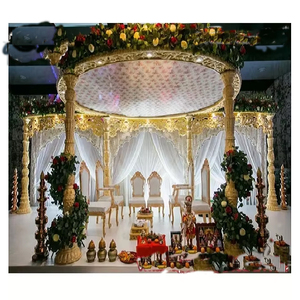Boda atractiva Aspecto de madera FRP Avantika Mandap Increíble boda india Avni Mandap Gujarati Evento DE BODA Avantika Mandap - Product Image 1