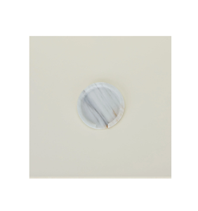 Repose-cuillère en marbre et forme ronde petite taille et vaisselle et salade de service et repose-cuillère d'armement - Product Image 1