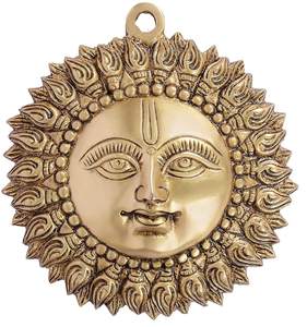 Mejor Proveedor Hecho a mano Decorativo Sun Idol Face Estatua colgante de pared Puja Vastu para Positivity Home - Product Image 3