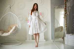 Vestido bohemio hasta la rodilla con escote en V para mujer, ropa de estilo mejicano, 2022 - Product Image 6