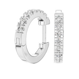 Pendientes de Aro con Diamantes de Laboratorio de 0.24ct para Mujer, Claridad VVS-VS EF, Oro de 18KT, 14KT, 10KT y Plata 925, Oro Rosa, Amarillo, Blanco - Product Image 5
