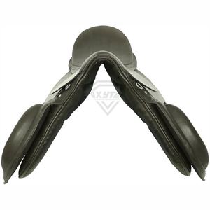 Selle de cheval en cuir véritable de haute qualité pour l'équitation, selle de style western avec siège et étriers confortables - Product Image 4