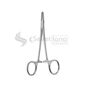 Produits médicaux de qualité allemande Porte-aiguille Halsey en acier inoxydable Pince pour instrument dentaire Manuel certifié CE Haute qualité - Product Image 6