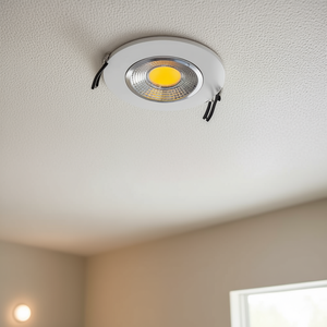 Luminaire encastré LED COB-10 Chrome 10W 600lm 3000K 95° Angle de faisceau 140xT47mm pour bougies LED et sans flamme - Catégorie de produit - Product Image 3