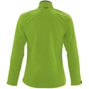 La mejor chaqueta Softshell transpirable verde de alta calidad para mujer, mangas completas y a prueba de viento, chaquetas para correr al aire libre para mujer - Product Image 6