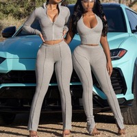 Ensemble de survêtement pour femme avec logo personnalisé, comprenant un bonnet de sport et un legging confortable et très extensible