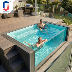 13ft Luxury Acrylic Container Swimming <b>Pool</b> Above Ground <b>Pool</b> with Water Filtration System <b>for</b> Backyard Villa Hotel Outdoor Use - Product Image 2