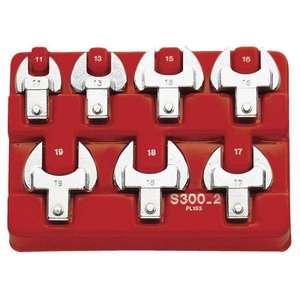 Jeu de clés à fourche métriques Facom 9 pièces pour clés dynamométriques - Product Image 1