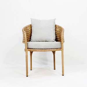 Chaise extérieure de maille de CH-usine avec le cadre en aluminium, empilable et temps-résistant - Product Image 3