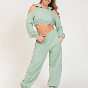 Custom Made 100% Cotton 240g Heavyweight Pullover Hoodie Regular Fit Flat Sweatpants Breathable Eco-Friendly Winter Solid Lace - Product Image 6